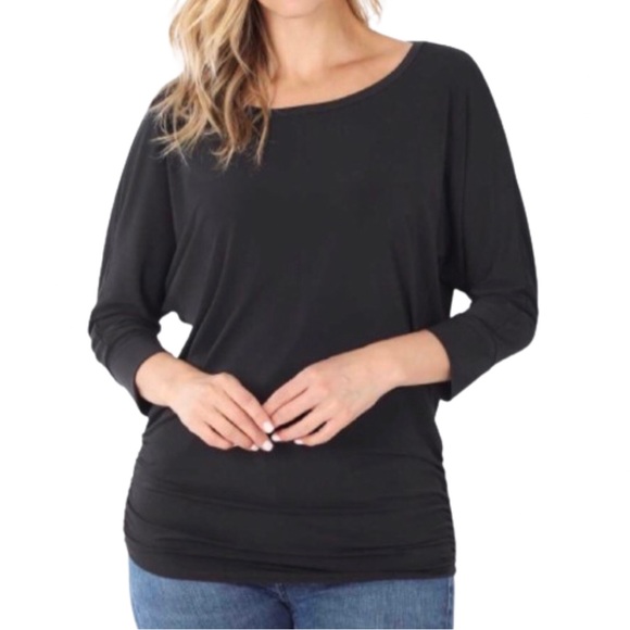 Black Dolman Top - Picture 1 of 3